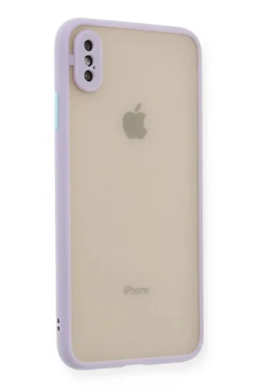 Newface iPhone X Kılıf Montreal Silikon Kapak - Mor resmi