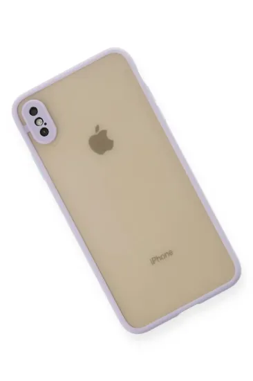 Newface iPhone X Kılıf Montreal Silikon Kapak - Mor resmi