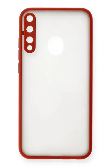 Newface Huawei P40 Lite E Kılıf Montreal Silikon Kapak - Kırmızı resmi