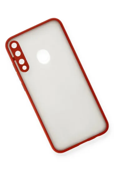Newface Huawei P40 Lite E Kılıf Montreal Silikon Kapak - Kırmızı resmi