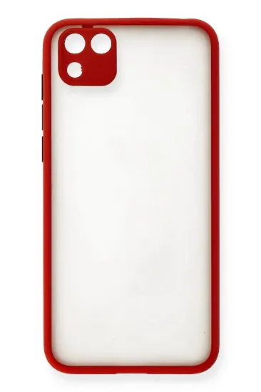 Newface Huawei Y5P Kılıf Montreal Silikon Kapak - Kırmızı resmi