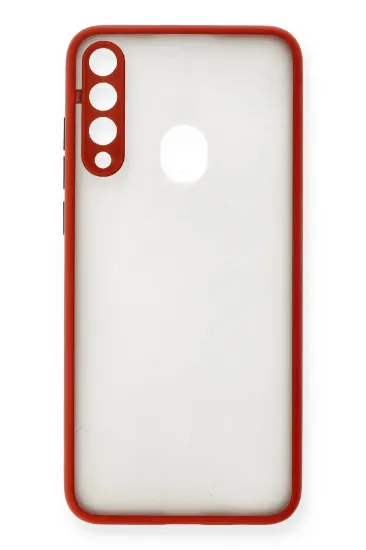 Newface Huawei Y6P Kılıf Montreal Silikon Kapak - Kırmızı resmi