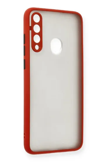 Newface Huawei Y6P Kılıf Montreal Silikon Kapak - Kırmızı resmi