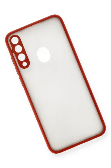 Newface Huawei Y6P Kılıf Montreal Silikon Kapak - Kırmızı resmi