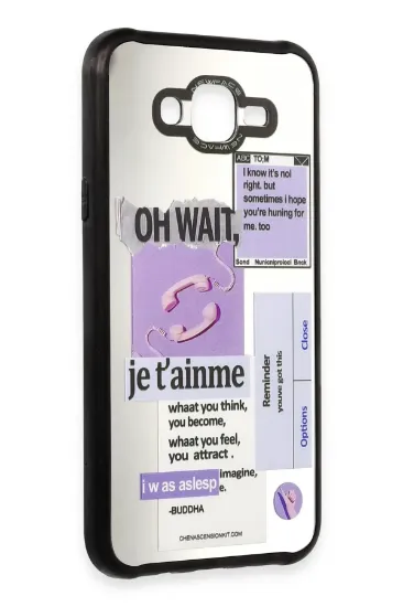 Newface Samsung Galaxy J7 Kılıf Mirror Desenli Kapak - Mirror - 4 resmi