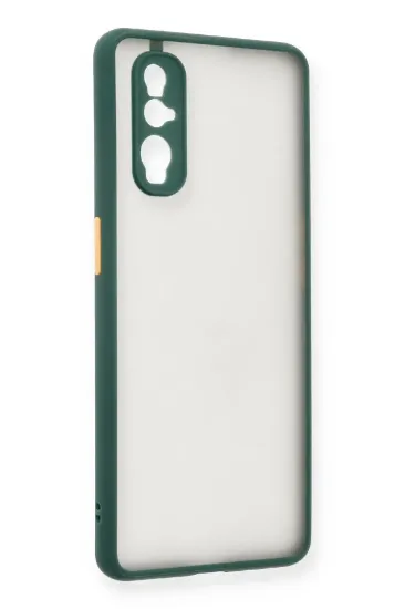 Newface Oppo Find X2 Kılıf Montreal Silikon Kapak - Yeşil resmi