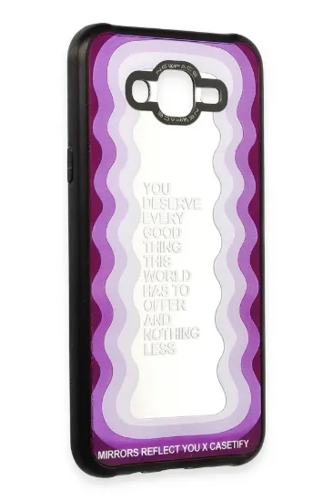Newface Samsung Galaxy J7 Kılıf Mirror Desenli Kapak - Mirror - 5 resmi