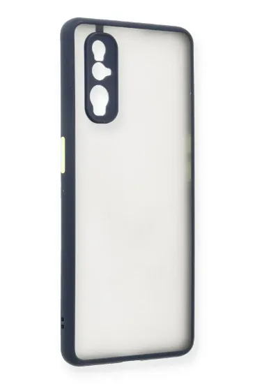 Newface Oppo Find X2 Kılıf Montreal Silikon Kapak - Lacivert resmi