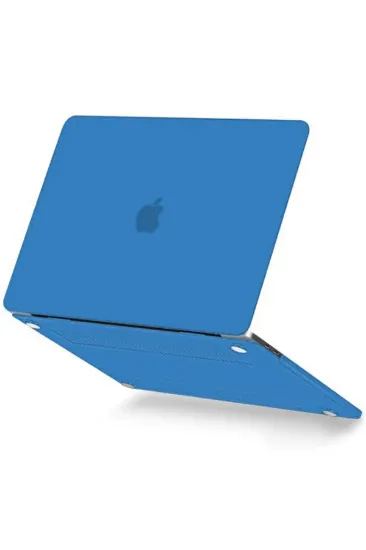 Newface Macbook Pro 13 2020 Macbook Buzlu Kapak - Mavi resmi