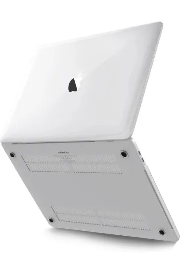 Newface Macbook Pro 13 2021 Macbook Buzlu Kapak - Şeffaf resmi