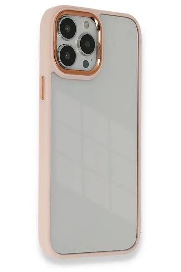 Newface iPhone 13 Pro Max Kılıf Dora Kapak - Pudra resmi