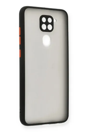 Newface Xiaomi Redmi Note 9 Kılıf Montreal Silikon Kapak - Siyah resmi