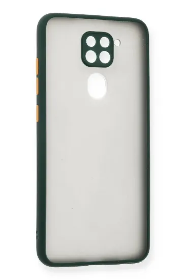 Newface Xiaomi Redmi Note 9 Kılıf Montreal Silikon Kapak - Yeşil resmi