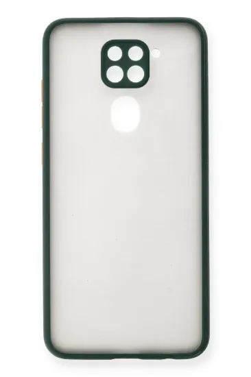 Newface Xiaomi Redmi Note 9 Kılıf Montreal Silikon Kapak - Yeşil resmi