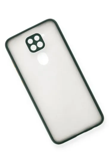 Newface Xiaomi Redmi Note 9 Kılıf Montreal Silikon Kapak - Yeşil resmi