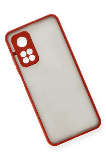 Newface Xiaomi Mi 10T Kılıf Montreal Silikon Kapak - Kırmızı resmi