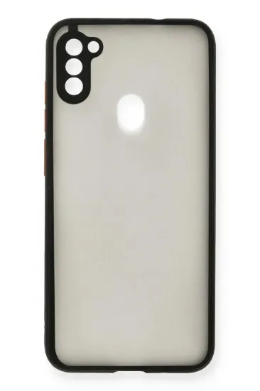 Newface Samsung Galaxy A11 Kılıf Montreal Silikon Kapak - Siyah resmi