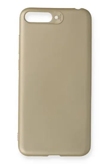 Newface Huawei Honor 7A Kılıf First Silikon - Gold resmi