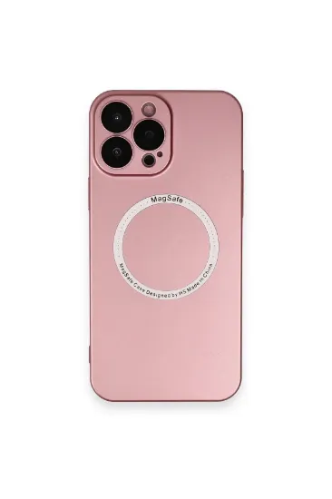 Newface iPhone 13 Pro Kılıf Jack Magneticsafe Lens Silikon - Rose Gold resmi