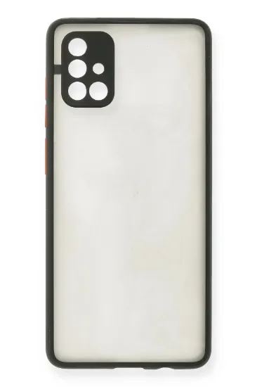 Newface Samsung Galaxy A71 Kılıf Montreal Silikon Kapak - Siyah resmi