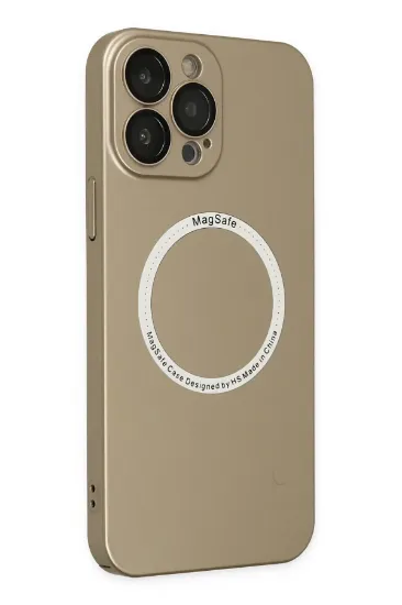 Newface iPhone 13 Pro Max Kılıf Jack Magneticsafe Lens Silikon - Gold resmi