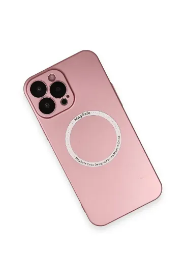 Newface iPhone 13 Pro Max Kılıf Jack Magneticsafe Lens Silikon - Rose Gold resmi