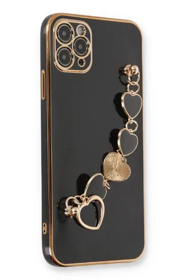 Newface iPhone 11 Pro Max Kılıf Esila Silikon - Siyah resmi