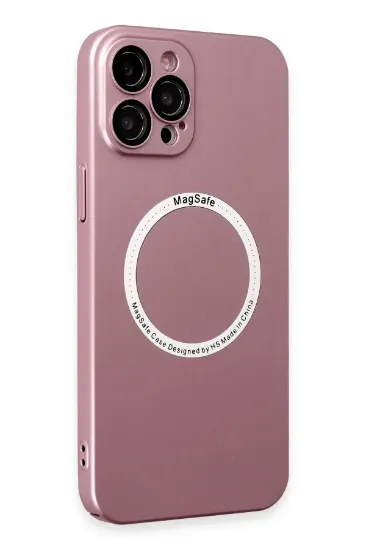 Newface iPhone 12 Pro Max Kılıf Jack Magneticsafe Lens Silikon - Rose Gold resmi