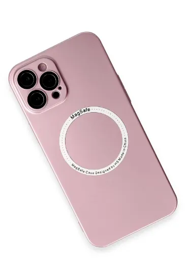 Newface iPhone 12 Pro Max Kılıf Jack Magneticsafe Lens Silikon - Rose Gold resmi
