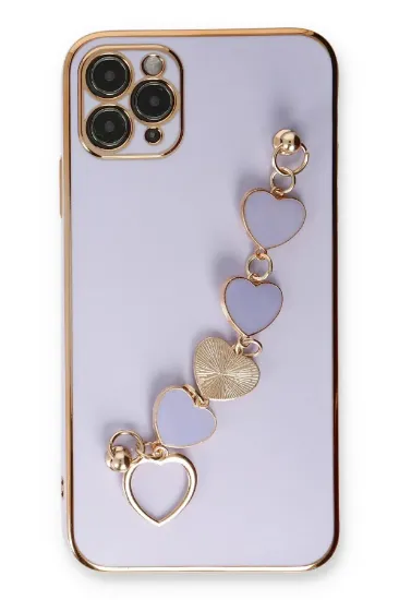 Newface iPhone 11 Pro Max Kılıf Esila Silikon - Lila resmi