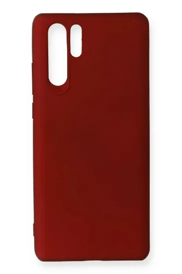 Newface Huawei P30 Pro Kılıf First Silikon - Bordo resmi