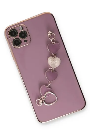 Newface iPhone 11 Pro Max Kılıf Esila Silikon - Mor resmi
