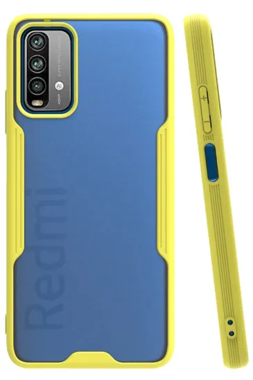 Newface Xiaomi Redmi 9T Kılıf Platin Silikon - Sarı resmi