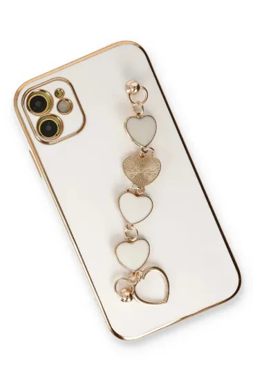 Newface iPhone 12 Kılıf Esila Silikon - Beyaz resmi