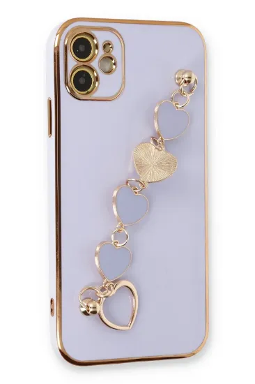 Newface iPhone 12 Kılıf Esila Silikon - Lila resmi