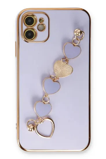 Newface iPhone 12 Kılıf Esila Silikon - Lila resmi