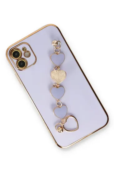 Newface iPhone 12 Kılıf Esila Silikon - Lila resmi
