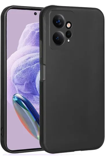 Newface Xiaomi Redmi Note 12 4G Kılıf First Silikon - Siyah resmi