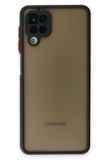 Newface Samsung Galaxy A12 Kılıf Montreal Silikon Kapak - Siyah resmi