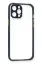 Newface iPhone 12 Kılıf Miami Şeffaf Silikon - Lacivert resmi