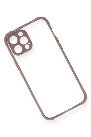 Newface iPhone 12 Kılıf Miami Şeffaf Silikon - Açık Mor resmi
