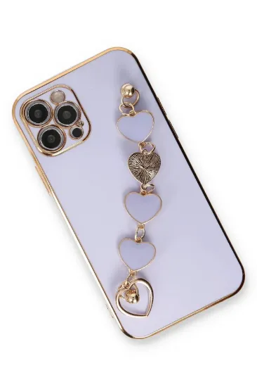 Newface iPhone 12 Pro Kılıf Esila Silikon - Lila resmi