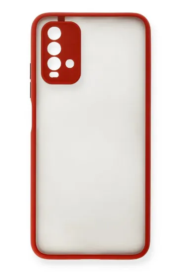 Newface Xiaomi Redmi 9T Kılıf Montreal Silikon Kapak - Kırmızı resmi