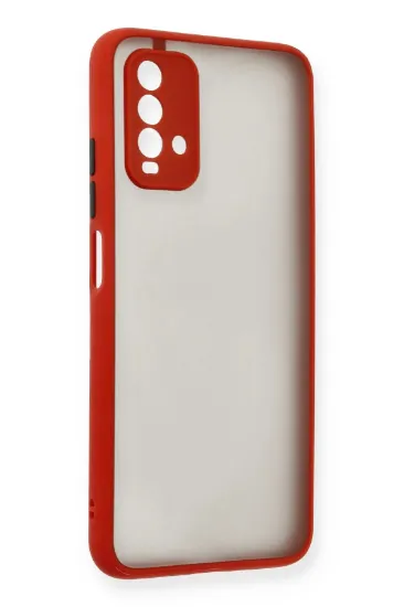 Newface Xiaomi Redmi 9T Kılıf Montreal Silikon Kapak - Kırmızı resmi