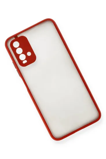 Newface Xiaomi Redmi 9T Kılıf Montreal Silikon Kapak - Kırmızı resmi