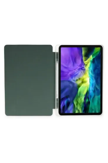Newface Xiaomi Mi Pad 5 11 Kılıf Kalemlikli Mars Tablet Kılıfı - Koyu Yeşil resmi
