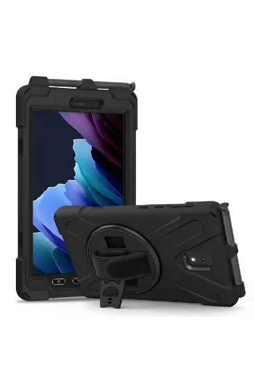 Newface Samsung Galaxy T577 Tab Active 3 Kılıf Amazing Tablet Kapak - Siyah resmi