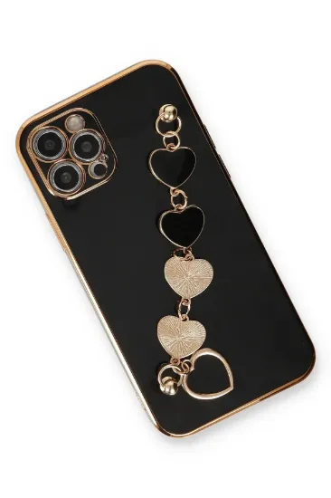 Newface iPhone 12 Pro Max Kılıf Esila Silikon - Siyah resmi