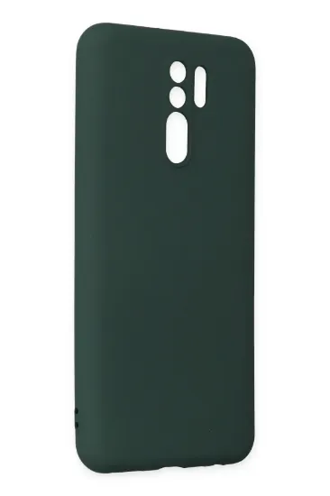 Newface Xiaomi Redmi 9 Kılıf Nano içi Kadife Silikon - Koyu Yeşil resmi