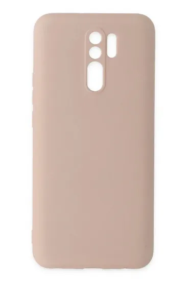 Newface Xiaomi Redmi 9 Kılıf Nano içi Kadife Silikon - Pudra resmi